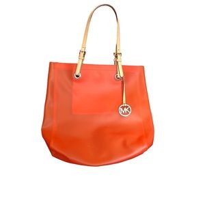 Michael Kors Jelly Tote Bag Tangerine